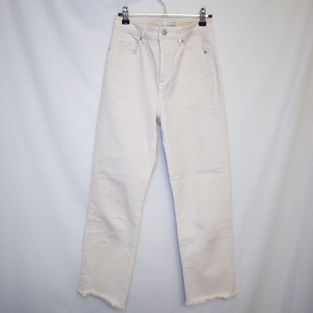 Off white Loft jeans - The Straight Crop